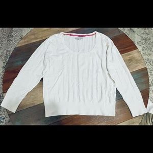 Old Navy White Lightweight Sweater XXL